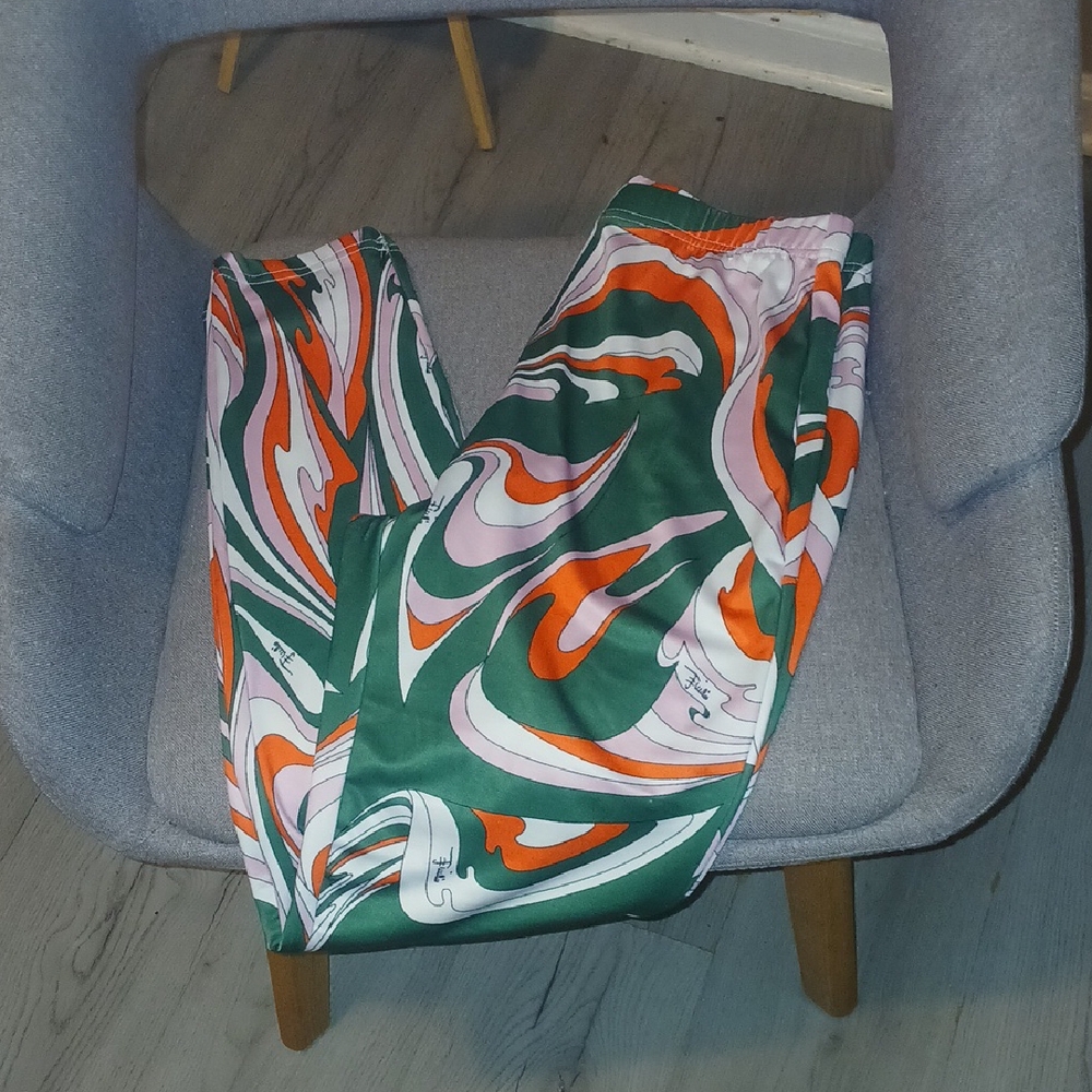 SHEIN Multicolor Swirl Leggings
